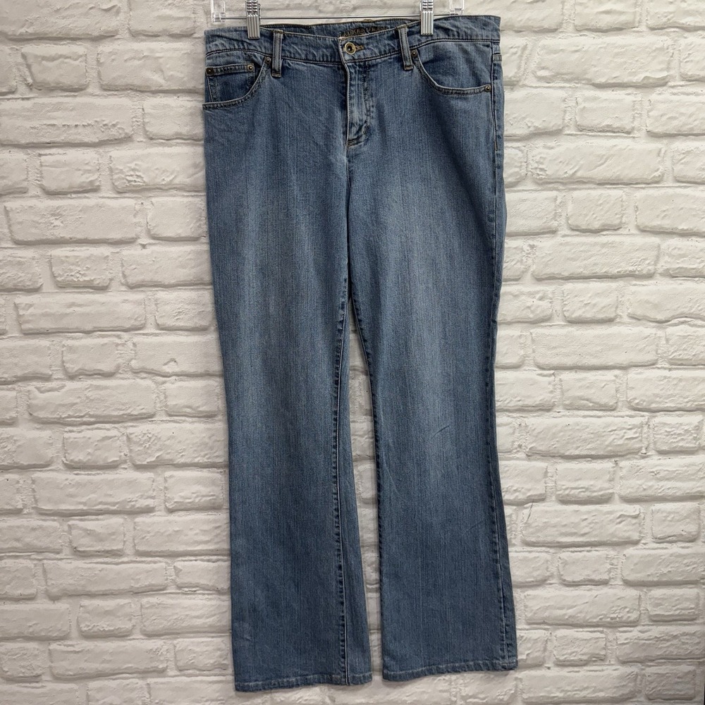 Lauren Ralph Lauren Premium‎ Contemporary Bootcut Blue Jeans Size 8 Medium Wash
